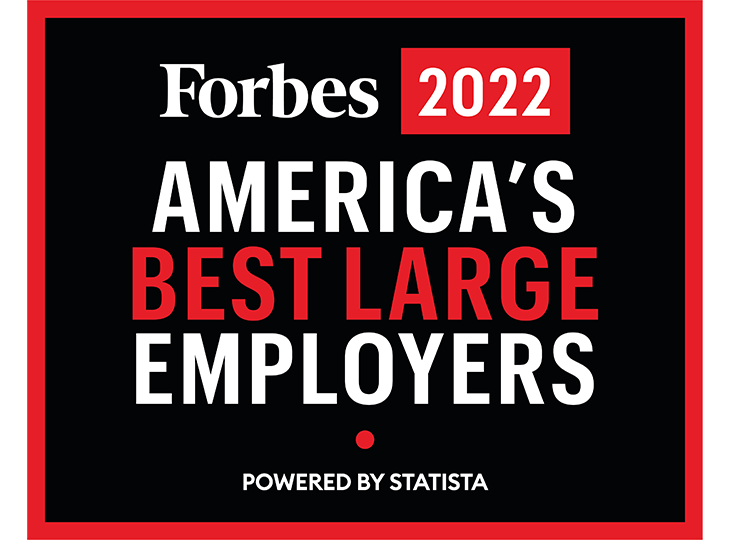 Forbes 2022 - America's Best Large Employers award